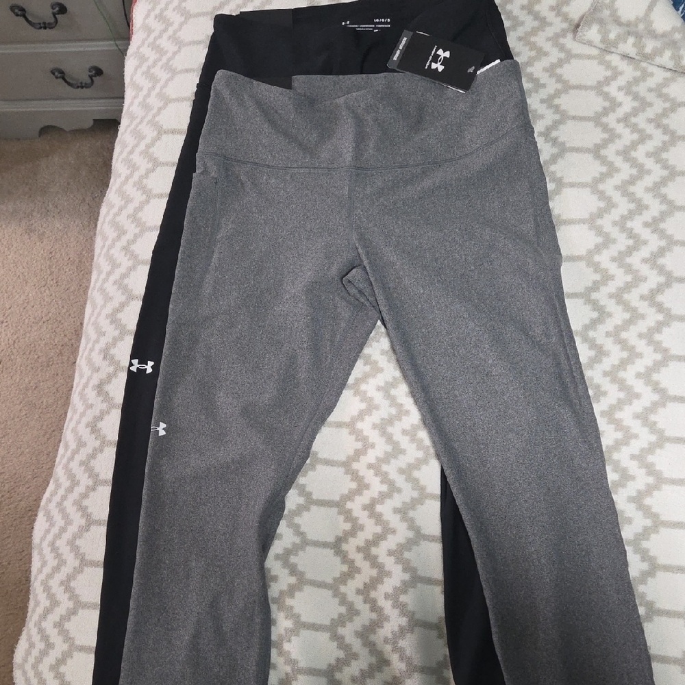 Under Armour Charcoal and Black Active Leggings